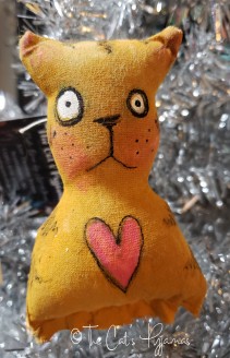 Yellow Cat Ornament